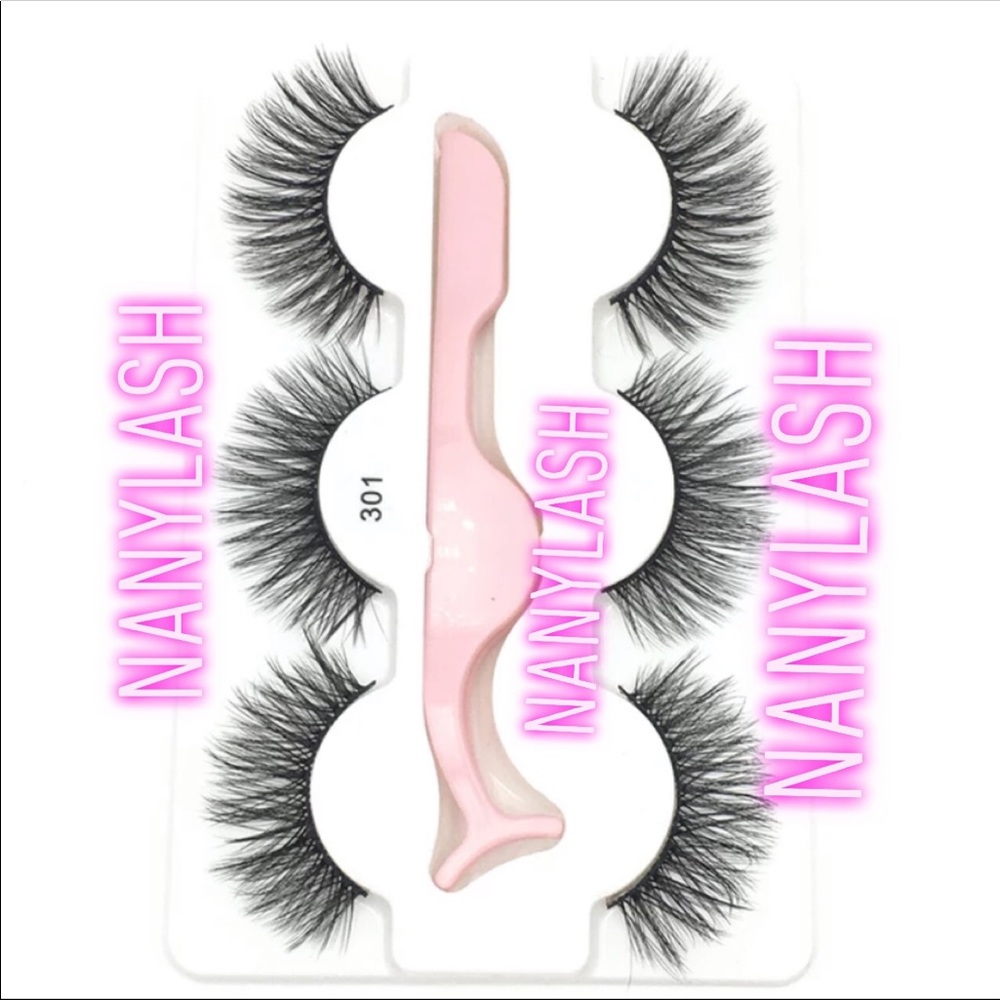 🔥🔥1 Packaged with 3 Faux Lashes , Tweezers🔥🔥